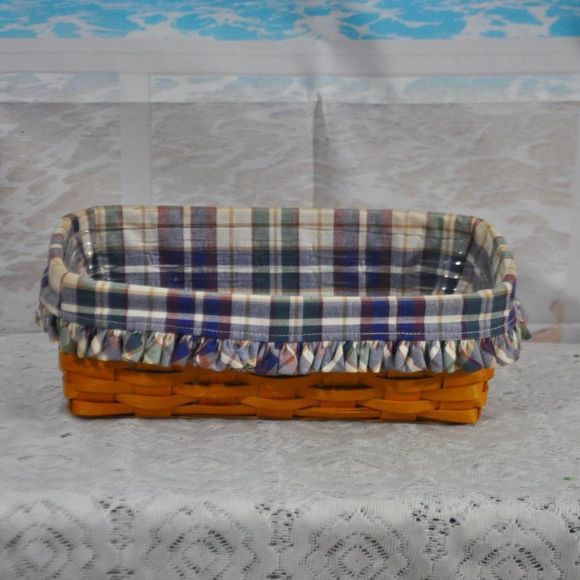 Longaberger Dining Longabergerbreadbasket Combo With Liner Protector And Warmer Stone Poshmark